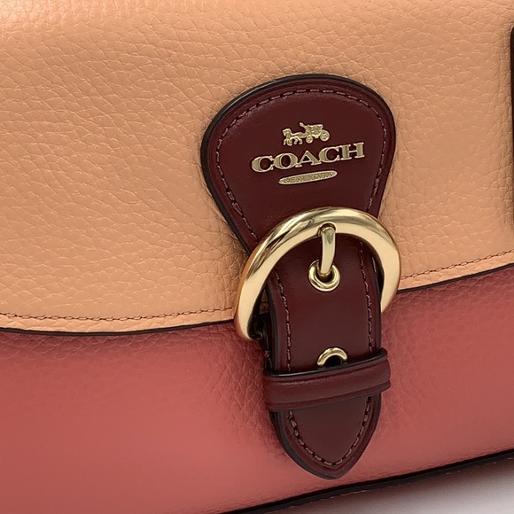 KLEO TOP HANDLE IN COLORBLOCK (COACH C8161) Gold/faded Blush Multi - Picture 15 of 16